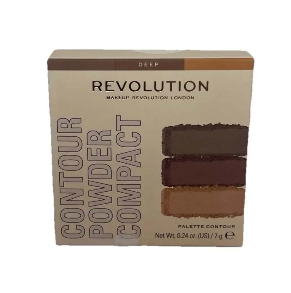 Makeup Revolution London Contour Powder Compact Deep 0.24 oz Palette NIB